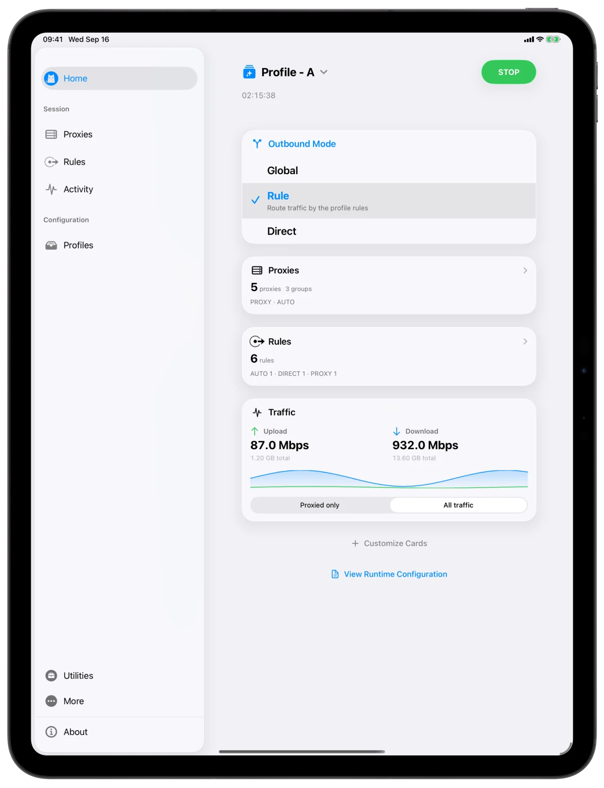 Clash for iPad in the official device bezel