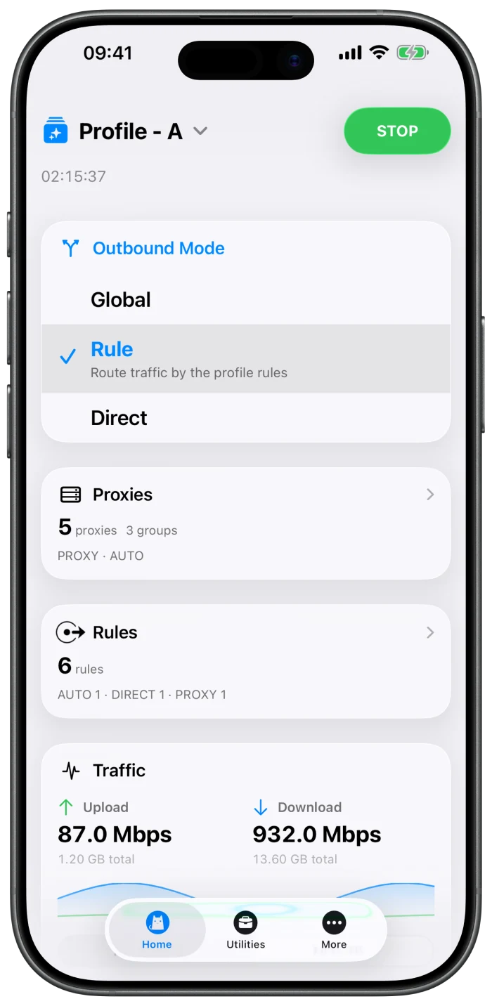 Clash for iPhone in the official device bezel