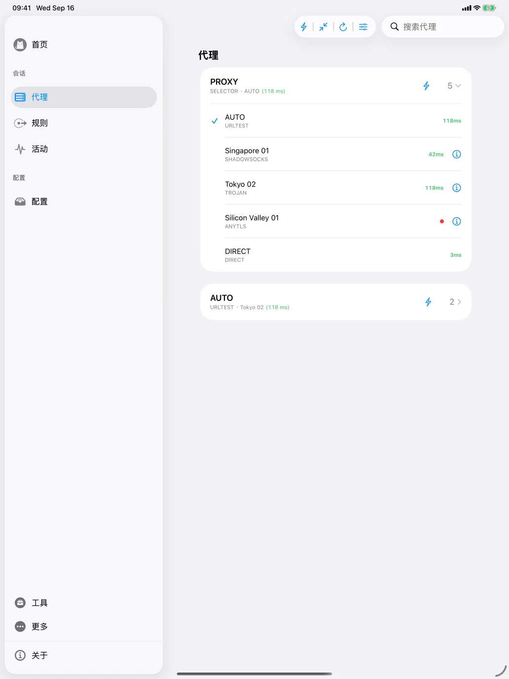 iPad · 代理与策略组