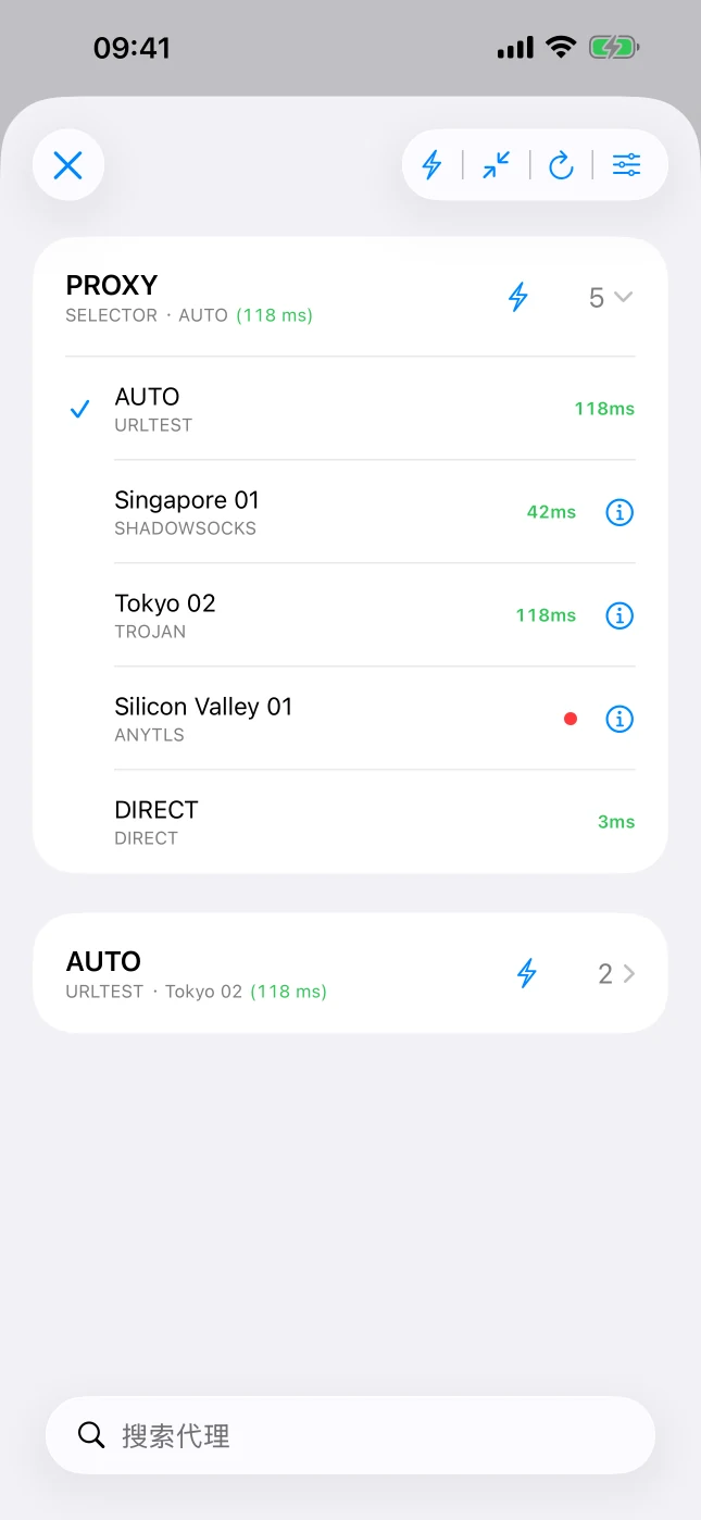 iPhone · 代理与策略组