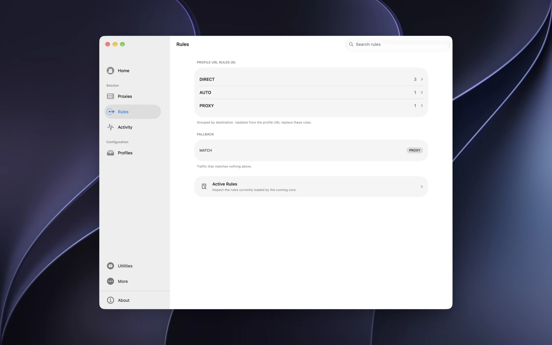 Routing rules on Mac