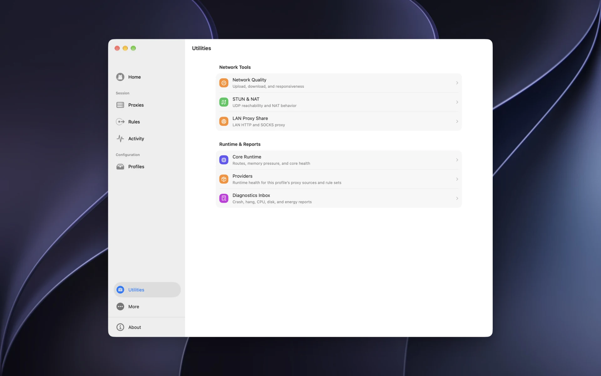 Network utilities on Mac
