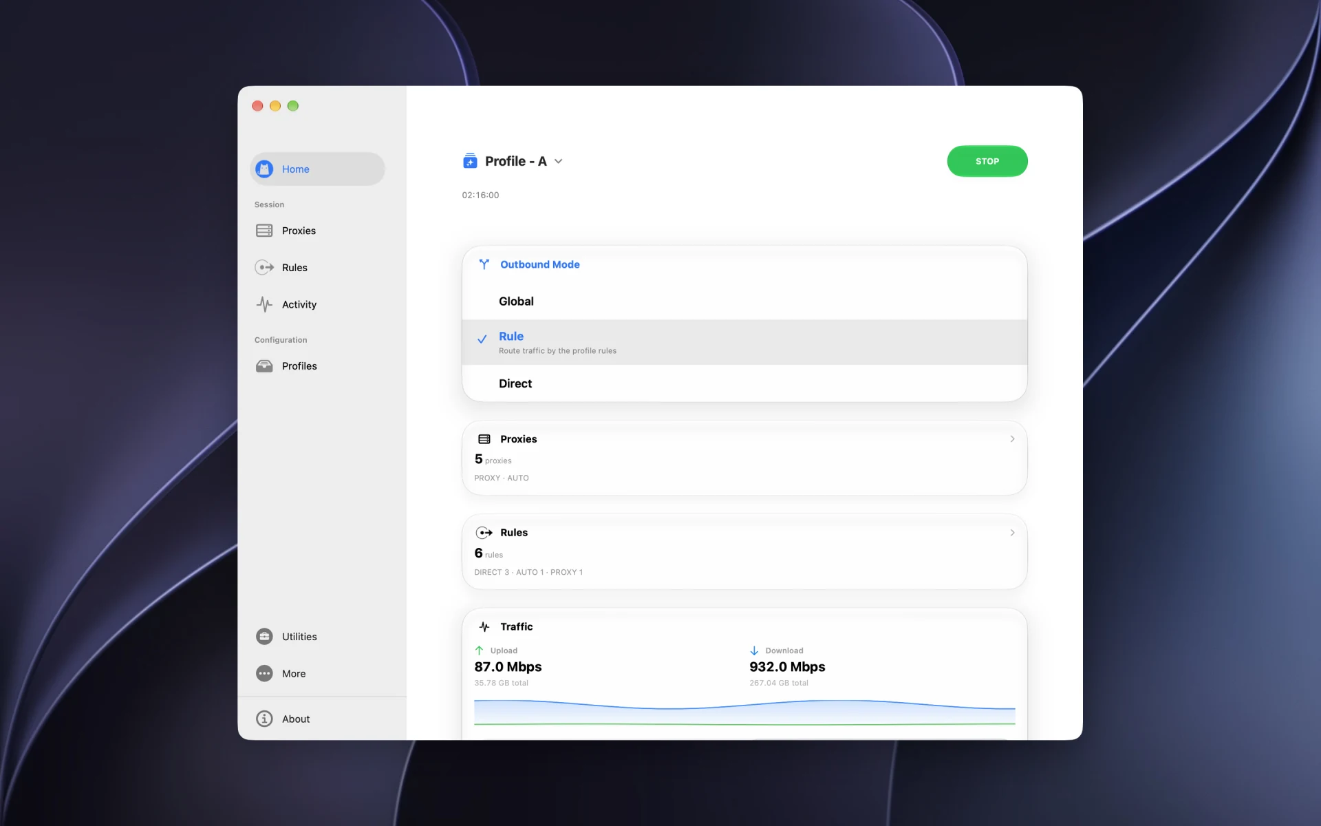 Clash native window on Mac